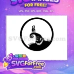 Free Jack Sally Silhouette Free Spooky Hill Nightmare Free SVG - Instant Download