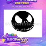 Free Black Silhouette Free Jack Skellington Nightmare Before Free SVG - Instant Download