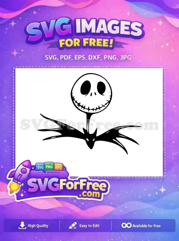 Free Skellington Head Free Bat Wings Nightmare Before Christmas Free SVG Free Skellington Head Free Bat Wings Nightmare Before Christmas Free SVG