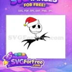 Free Santa Hat Free Bat Tie Nightmare Before Christmas Free SVG - Instant Download