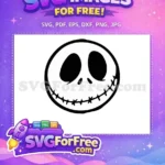 Free Round Eyes Free Stitched Smile Nightmare Before Christmas Free SVG 1 - Instant Download