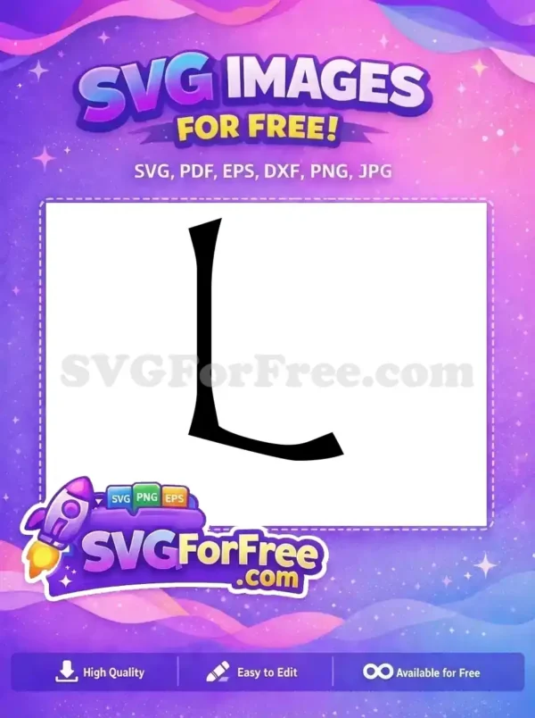 Free Letter L Silhouette Free Halloween Initial Free SVG