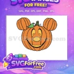 Free Cute Pumpkin Ears Free Smiling Jack O Lantern Halloween Free SVG - Instant Download