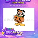 Free Smiling Mickey Free Pumpkin Costume Halloween Free SVG 1 - Instant Download