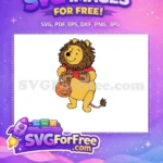 Free Smiling Lion Free Pumpkin Bucket Halloween Free SVG - Instant Download