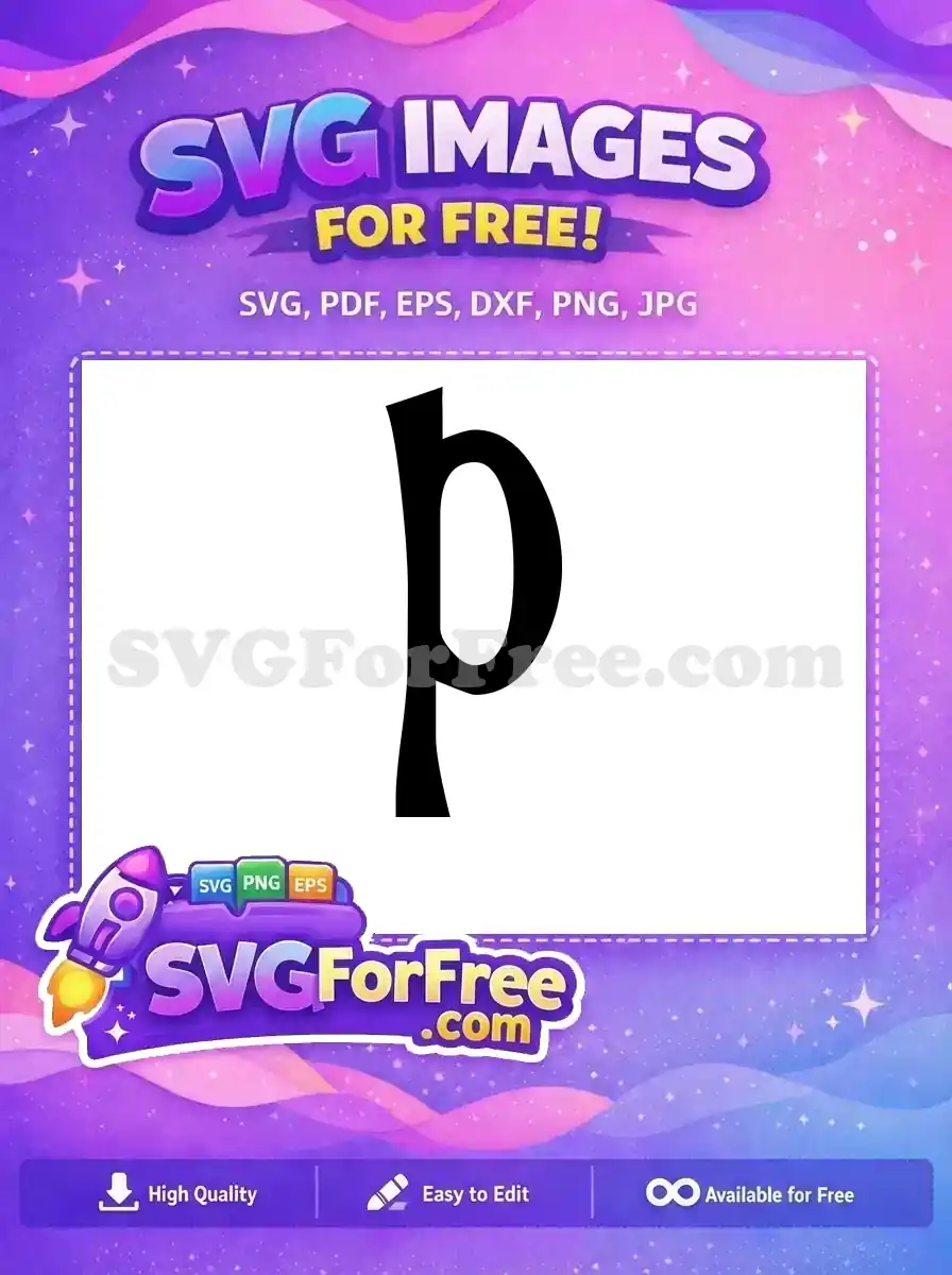 Free Letter P Free Initial Halloween Logo Free SVG