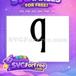 Free Letter Q Initial Free Gothic Halloween Free SVG - Instant Download