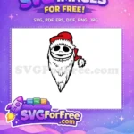 Free Santa Hat Free Jack Skellington Nightmare Before Christmas Free SVG 1 - Instant Download