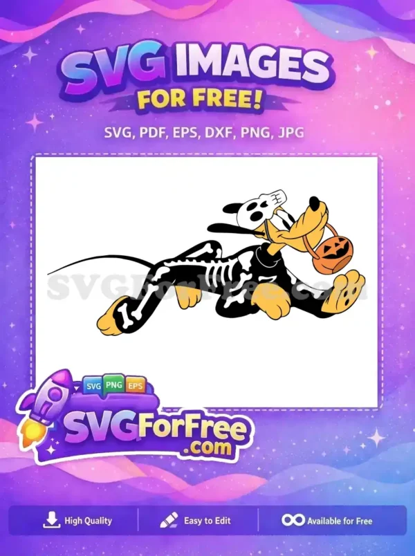 Free Donald Duck Skull Free Skeleton Halloween Free SVG