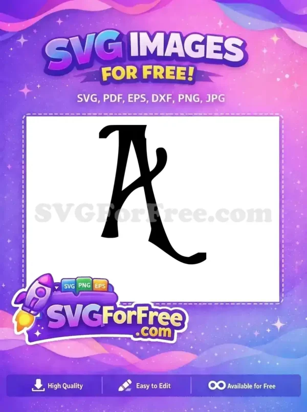 Free Letter A Free Initial Alphabet Halloween Free SVG