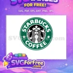 Free Starbucks Siren Logo Free Coffee Green Starbucks Free SVG - Instant Download
