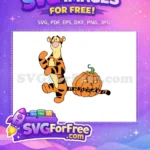 Free Orange Stripes Free Jack O Lantern Halloween Free SVG - Instant Download