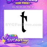 Free Spooky Letter T Free Halloween Initial Typography Free SVG - Instant Download