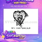 Free Jack Sally Heart Free Spiderweb Nightmare Before Christmas Free SVG - Instant Download