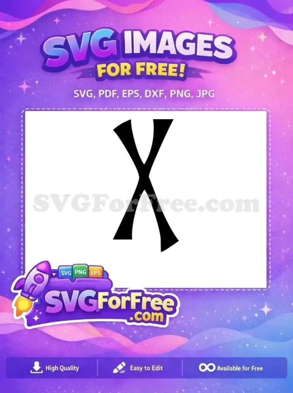 Free Letter X Free Halloween Initial Alphabet Free SVG