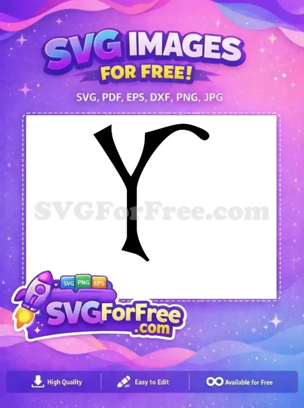 Free Letter Free Y Halloween Initial Free SVG