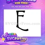 Free Letter E Halloween Free Spooky Initial Free SVG - Instant Download
