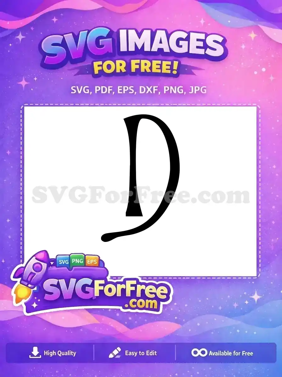 Free Letter D Initial Free Dark Halloween Free SVG