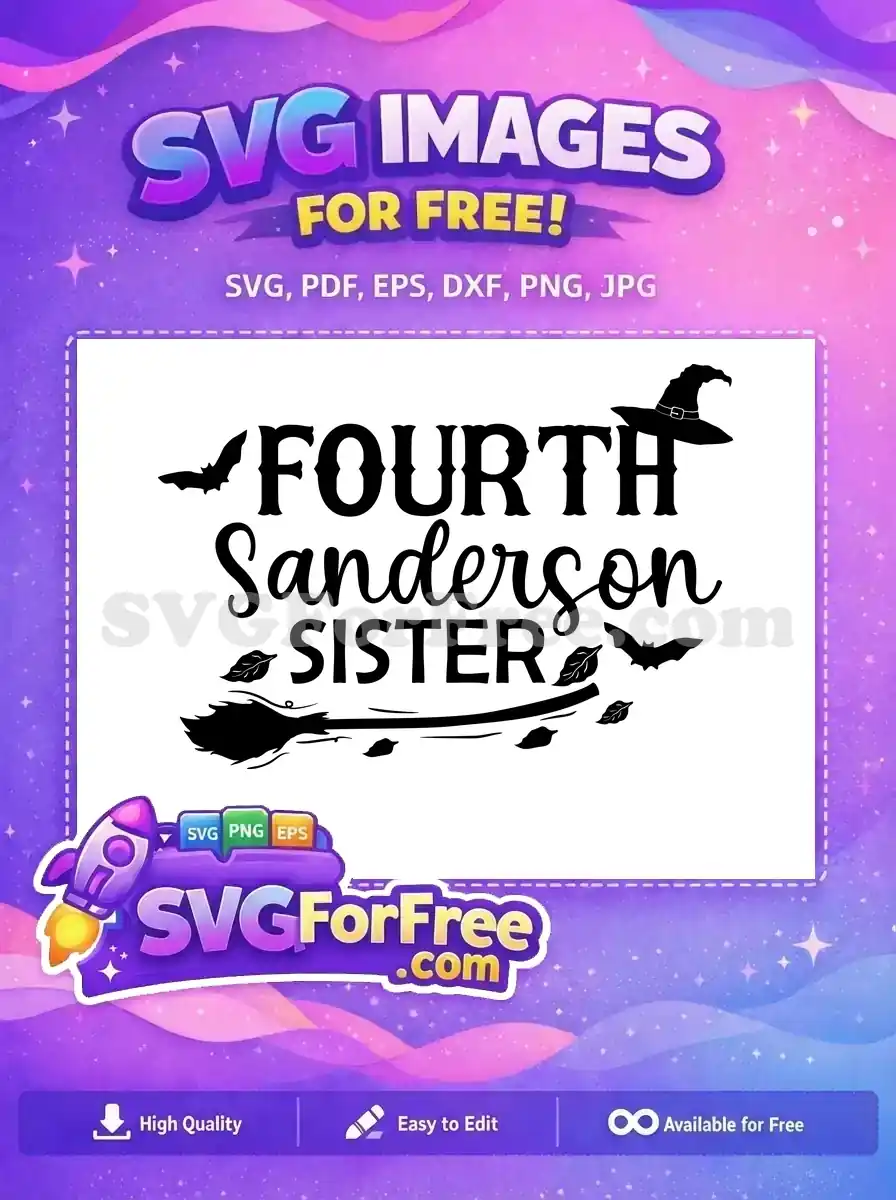 Free Sanderson Sister Free Halloween Bat Fourth Free SVG