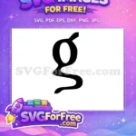 Free Letter G Free Halloween Initial Alphabet Free SVG - Instant Download