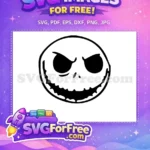 Free Creepy Eyes Free Smiling Jack Nightmare Before Christmas Free SVG - Instant Download