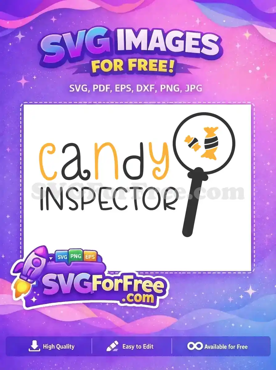 Free Yellow Wrappers Free Candy Inspector Halloween Free SVG