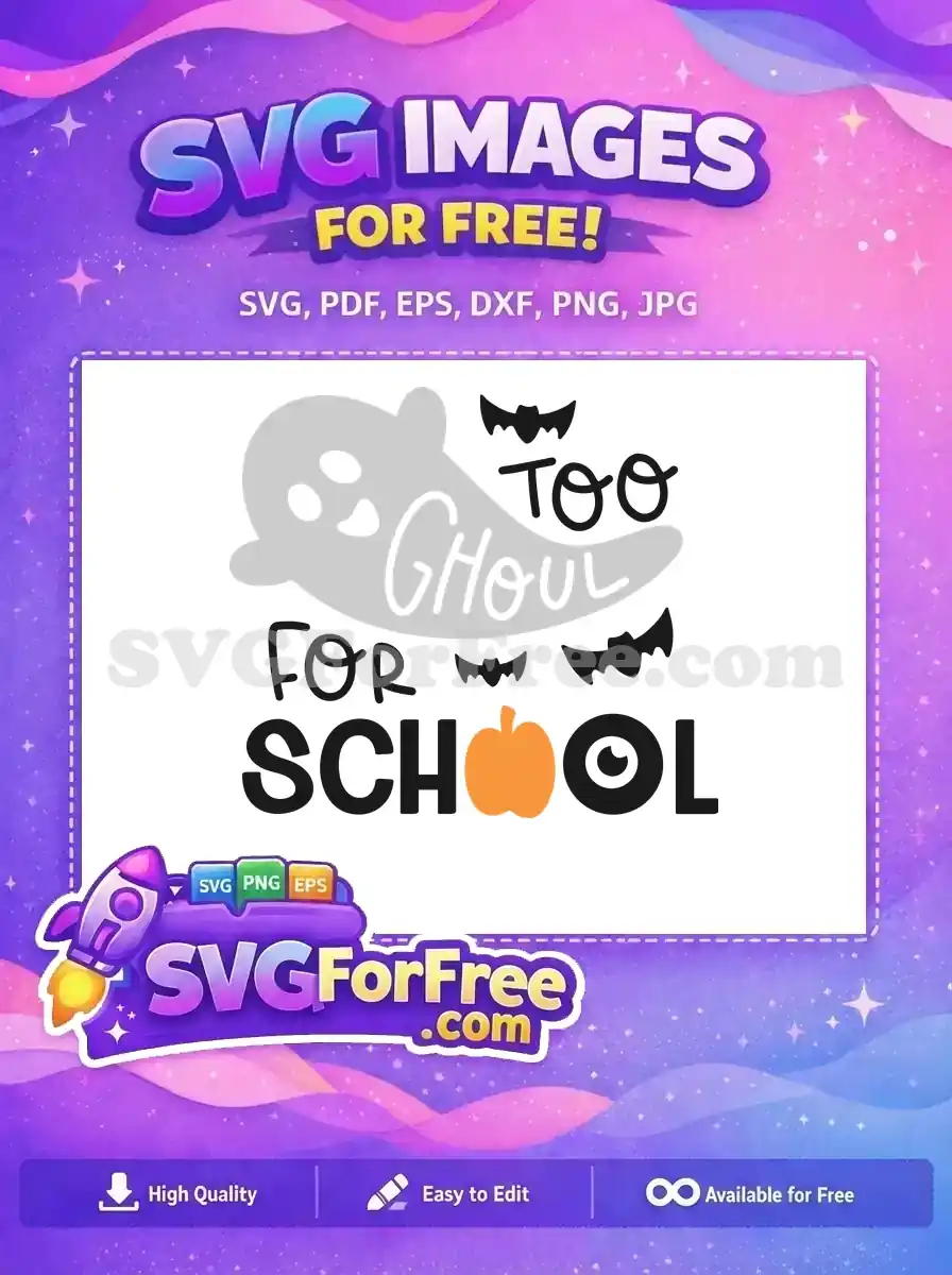 Free Ghost Bats Free Pumpkin Eye Too Ghoul Free SVG