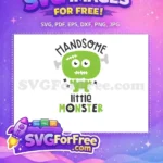 Free Green Frankenstein Handsome Free Bowtie Little Monster Free SVG - Instant Download