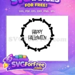 Free Bone Frame Free Happy Halloween Quotes Free SVG - Instant Download