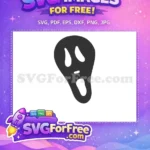Free Ghost Face Free Halloween Mask Scream Movie Free SVG - Instant Download