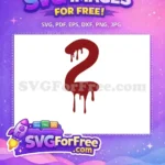 Free Dripping Two Free Blood Clipart Halloween Free SVG - Instant Download