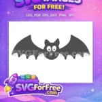 Free Googly Eyes Free Simple Bat Halloween Free SVG 1 - Instant Download