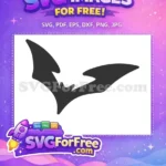 Free Pointed Wings Free Halloween Bat Silhouette Vector Free SVG - Instant Download