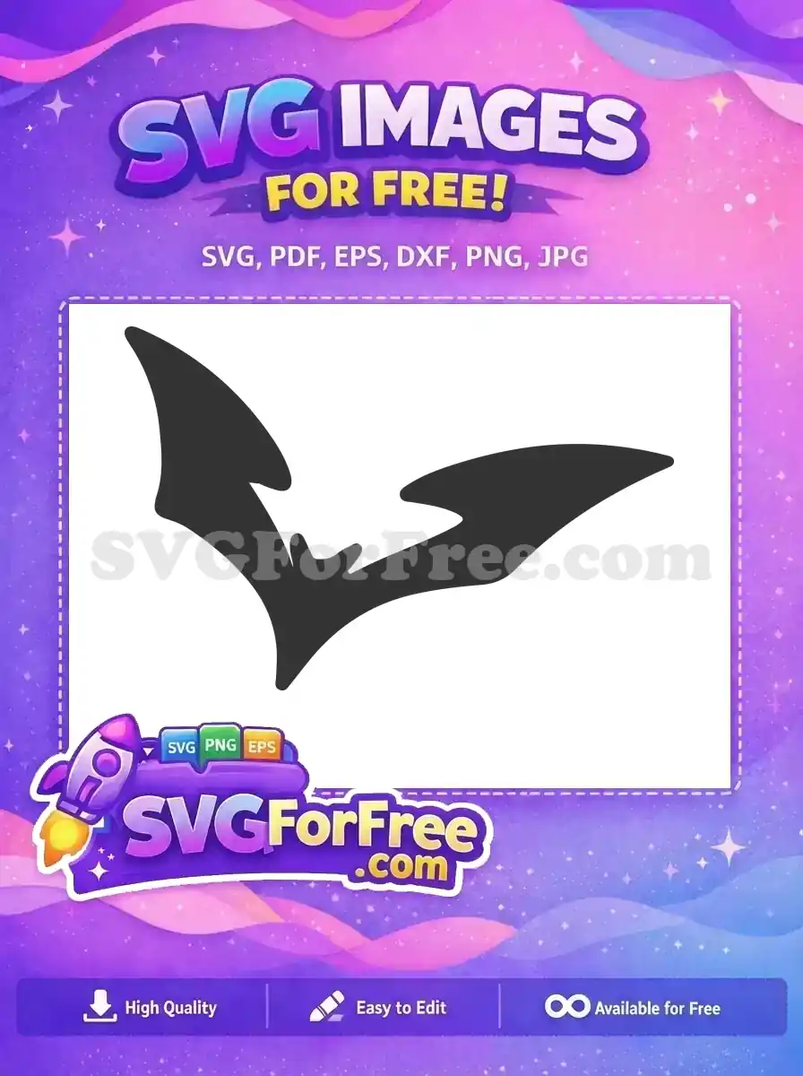 Free Pointed Wings Free Halloween Bat Silhouette Vector Free SVG