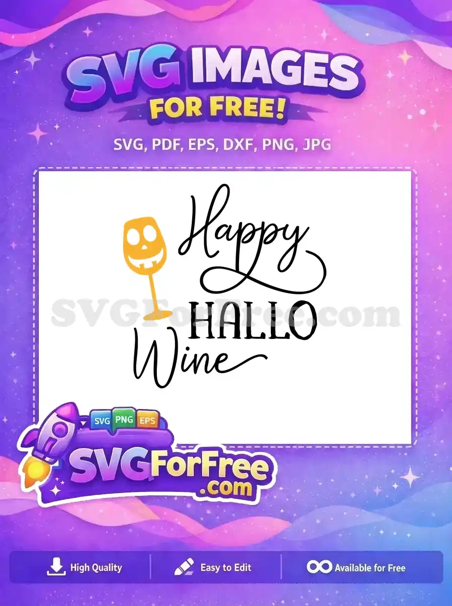 Free Jack O Lantern Free Wine Glass Halloween Free SVG