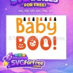 Free Smiling Ghosts Free Bats Baby Boo Halloween Free SVG - Instant Download