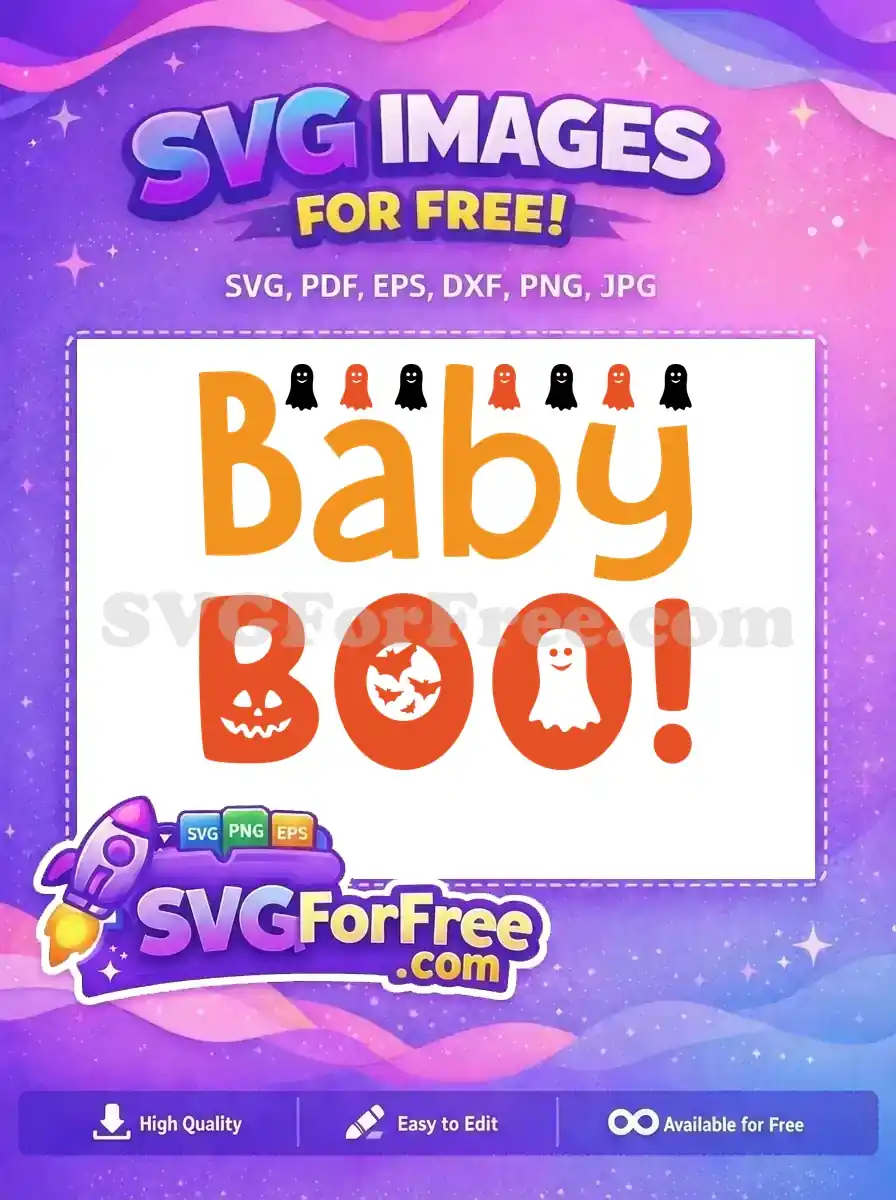 Free Smiling Ghosts Free Bats Baby Boo Halloween Free SVG