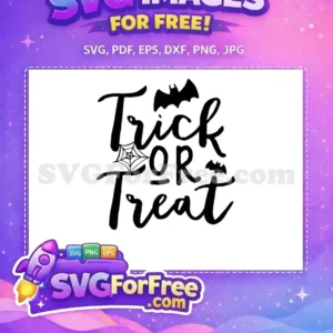 Free Bats Cobweb Free Trick or Treat Free SVG