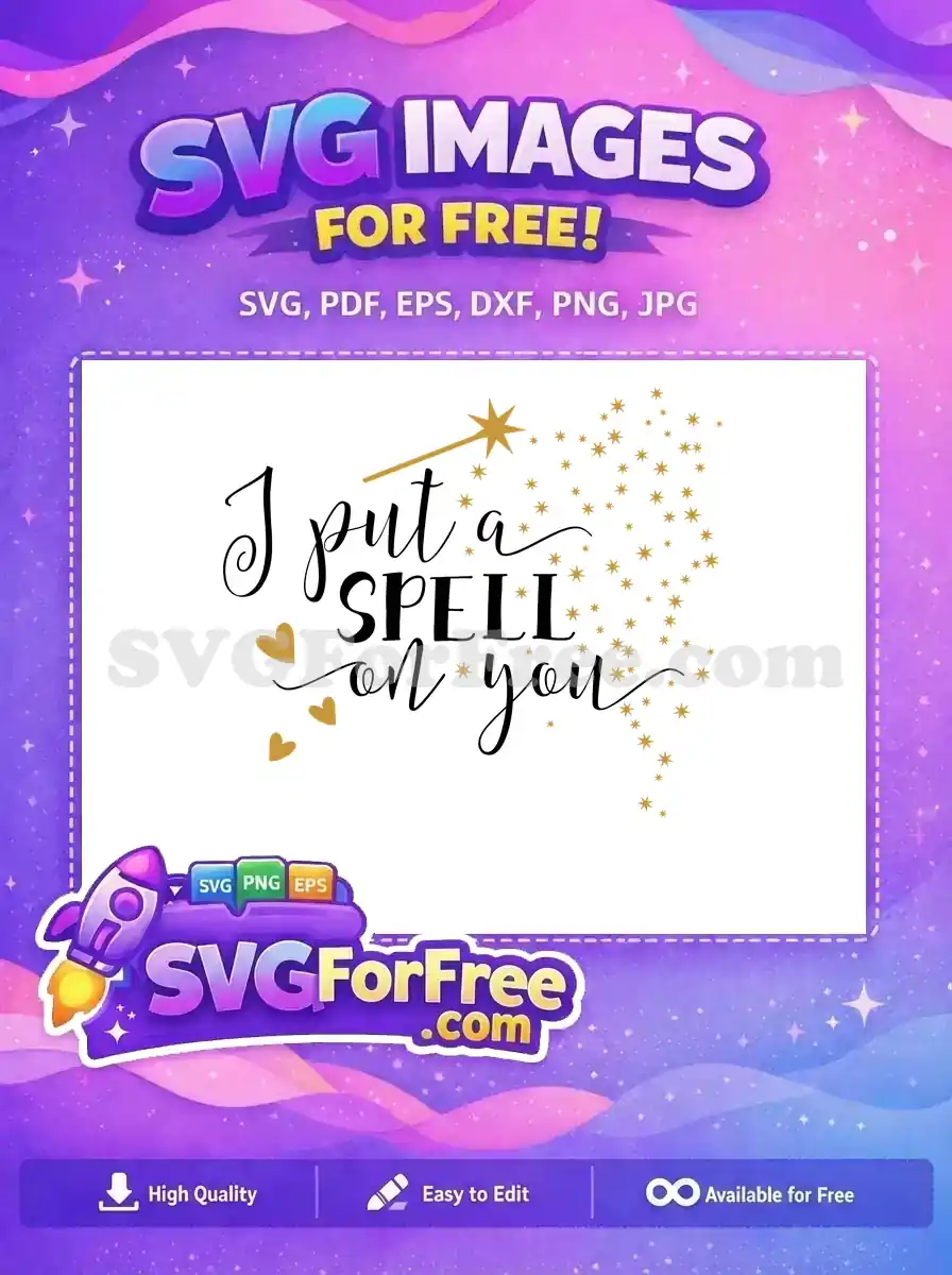 Free Gold Stars Free Hearts Hocus Pocus Free SVG