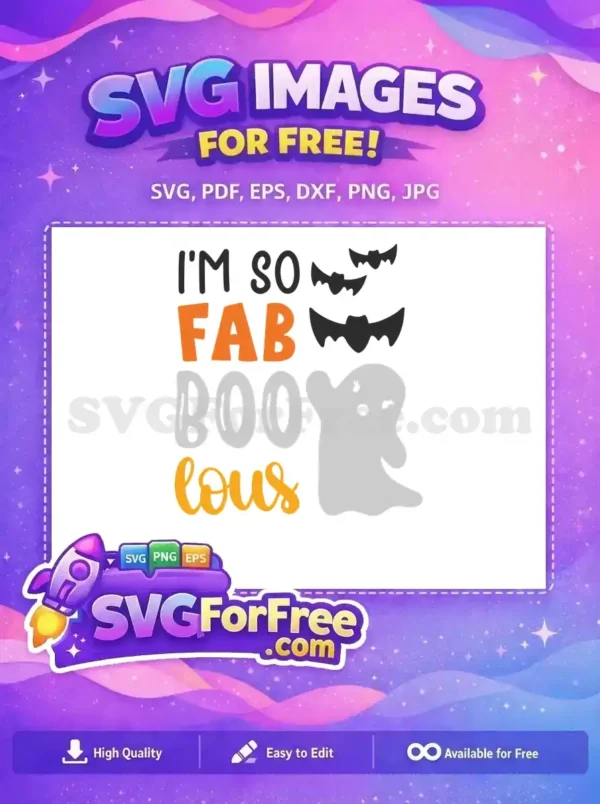 Free Spooky Bats Free Fab Boo Lous Halloween Free SVG