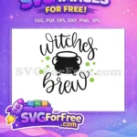 Free Witches Brew Free Cauldron Bubbles Halloween Free SVG 2 - Instant Download