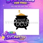 Free Hocus Pocus Cauldron Free Bubbling Brew Halloween Free SVG - Instant Download