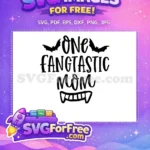 Free Bat Accents Free Fangtastic Mom Halloween Free SVG - Instant Download