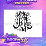 Free Spiderweb Bat Free Spooktacular Kid Halloween Free SVG - Instant Download