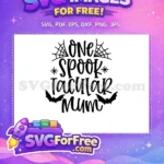 Free Spider Web Free Bat Silhouettes One Spooktacular Mum Free SVG - Instant Download