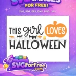 Free Spooky Bats Free Orange Candy This Girl Halloween Free SVG - Instant Download