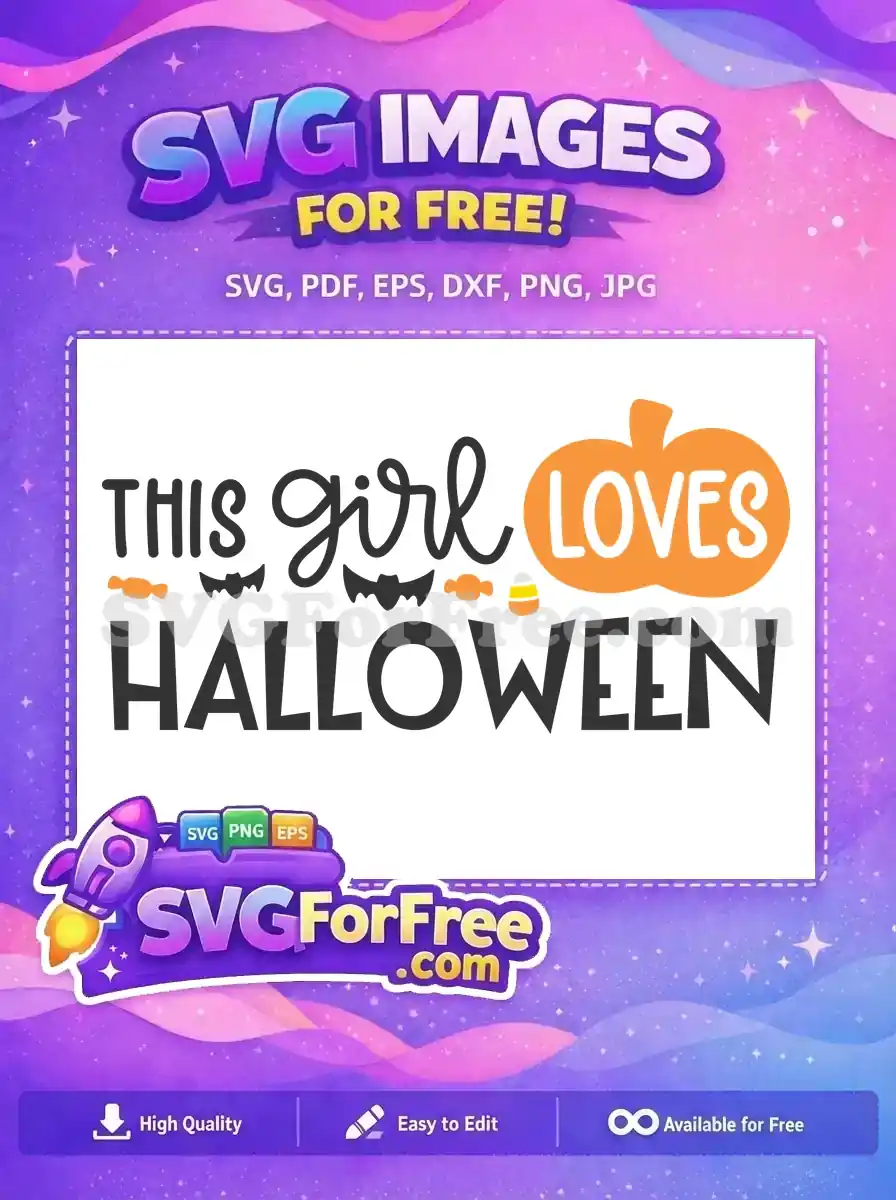 Free Spooky Bats Free Orange Candy This Girl Halloween Free SVG