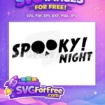 Free Spooky Night Skull Free Silhouette Halloween Free SVG - Instant Download