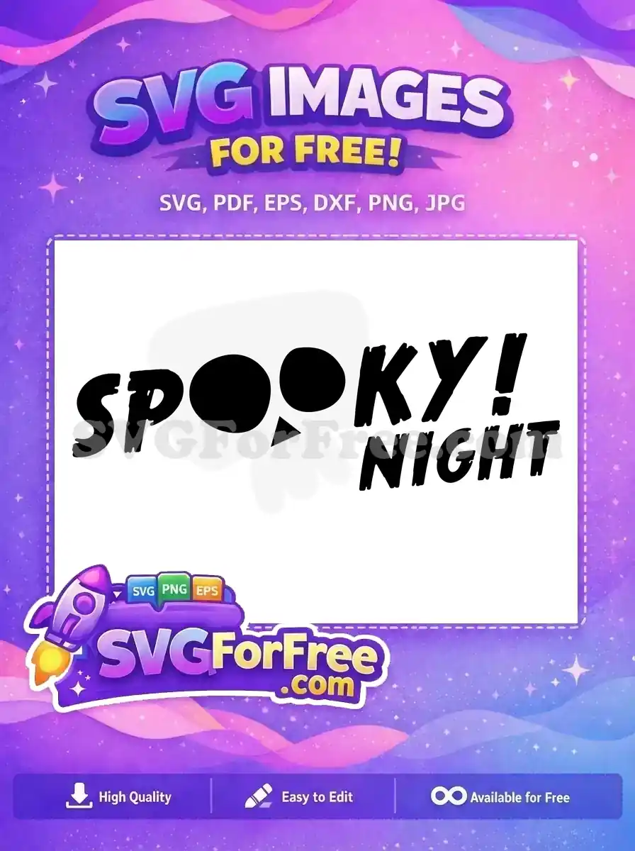 Free Spooky Night Skull Free Silhouette Halloween Free SVG