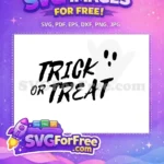Free Spooky Ghost Free Trick or Treat Halloween Free SVG - Instant Download